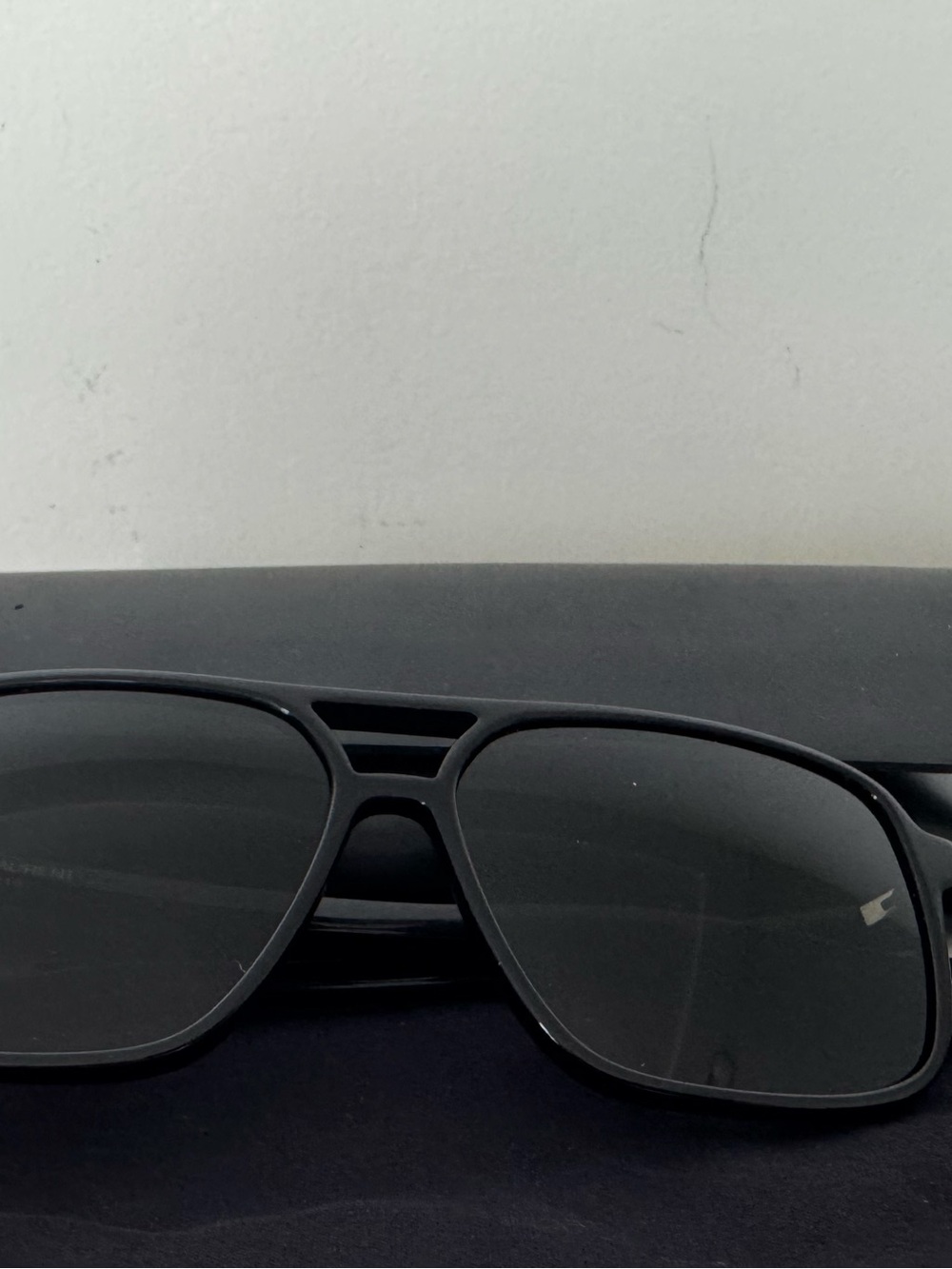 Saint Laurent Black Sunglasses Temple Arm with White Logo